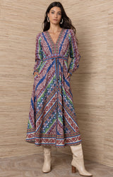 Arely Midi Dress, Color_Navy