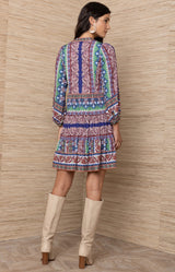 Brona Jersey Short Dress, Color_Navy