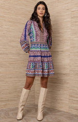 Brona Jersey Short Dress, Color_Navy
