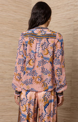 Dawn Silk Top, Color_Pink