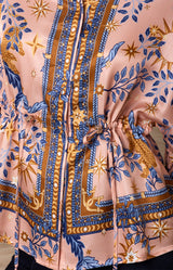 Therese Charmeuse Silk Top, Color_Pink