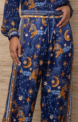 Abilene Silk Pant, Color_Navy