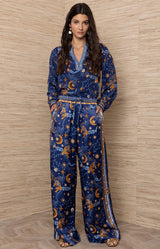 Abilene Silk Pant, Color_Navy