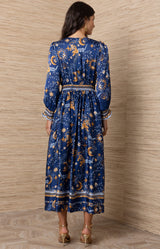 Emryn Long Maxi Dress, Color_Navy