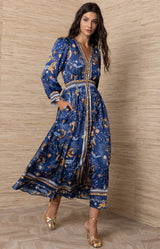 Emryn Long Maxi Dress, Color_Navy