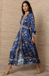 Emryn Long Maxi Dress, Color_Navy