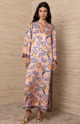 Rowena Silk Maxi Dress, Color_Pink