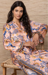Rowena Silk Maxi Dress, Color_Pink