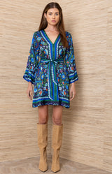 Aviva Viscose Short Dress_color_Navy