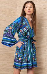 Aviva Viscose Short Dress_color_Navy