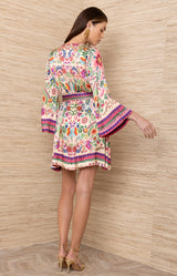 Aviva Viscose Short Dress_color_Pink 