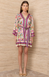 Aviva Viscose Short Dress_color_Pink 