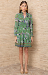 Cielo Chiffon Short Dress_Color_Green 