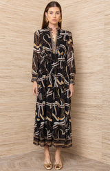 Cielo Chiffon Maxi Dress_Color_Black 