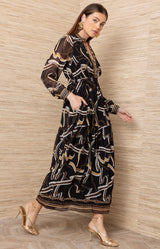 Cielo Chiffon Maxi Dress_Color_Black 
