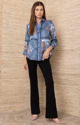 Babette Silk Top_Color_Blue 
