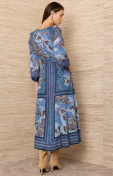 Hestia Linen long Dress_Color_Blue