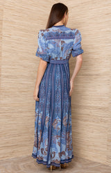Liliosa Chiffon Maxi Dress_Color_Blue