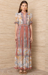 Liliosa Chiffon Maxi Dress_Color_Brown