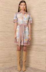 Celestia Jersey short Dress_Color_Brown