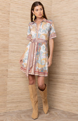 Celestia Jersey short Dress_Color_Brown