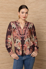 Xenia Jersey Top_Color_Wine 