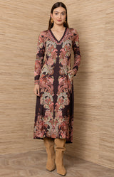 Love Jersey Long Dress_Color_Wine 