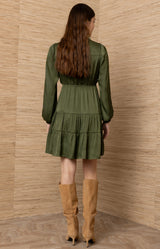 Arcadia Solid Short Dress_Color_Olive