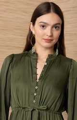 Arcadia Solid Short Dress_Color_Olive