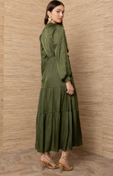 Arcadia Solid Maxi Dress_Color_Olive