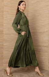 Arcadia Solid Maxi Dress_Color_Olive