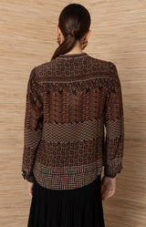 Mirielle Silk Top_Color_Brown