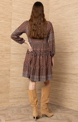 Wilder Jersey Short Dress_Color_Brown