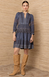 Wilder Jersey Short Dress_Color_Navy