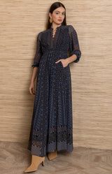 Blythe Chiffon Maxi Dress_Color_Navy