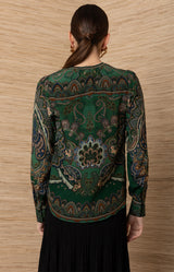 Phryne Silk Top_Color_Emerald