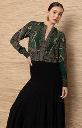 Phryne Silk Top_Color_Emerald