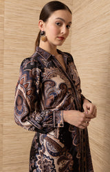 Sonali Silk Midi Dress_Color_Black