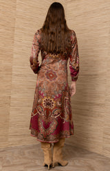 Sonali Silk Midi Dress_Color_Pink