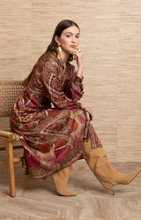 Sonali Silk Midi Dress_Color_Pink