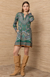 Lanthe Jersey Short Dress_Color_Emerald