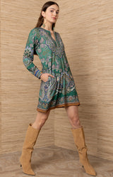 Lanthe Jersey Short Dress_Color_Emerald