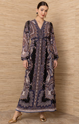Georgina Chiffon Maxi Dress_Color_Black