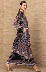 Georgina Chiffon Maxi Dress_Color_Black