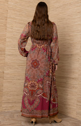 Georgina Chiffon Maxi Dress_Color_Pink