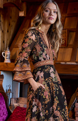 Brid Organza Maxi  Dress