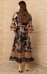 Brid Organza Maxi Dress_Color_Black 