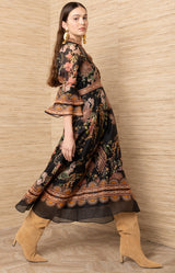 Brid Organza Maxi Dress_Color_Black 