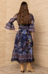 Brid Organza Maxi Dress_Color_Navy