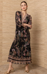 Adriel Chiffon Maxi  Dress_Color_Black
